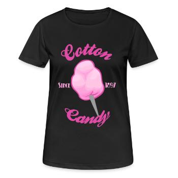 Cotton candy 2 - Women's Breathable T-Shirt - black - Front - AI Model Female 172 light (172cm)