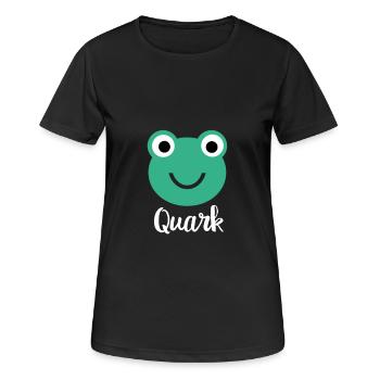 frog king kiss love gift fairy humor sweet - Women's Breathable T-Shirt - black - Front - AI Model Female 172 light (172cm)