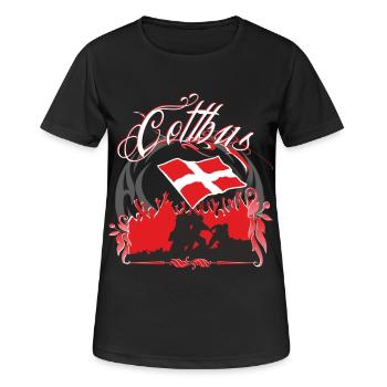 cottbus - Frauen T-Shirt atmungsaktiv - Schwarz - Vorne - AI Model Female 172 light (172cm)