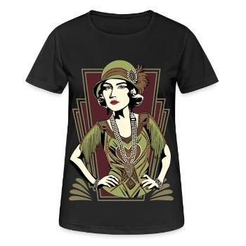 Flappers Girls VIVIAN - Women's Breathable T-Shirt - black - Front - AI Model Female 172 light (172cm)
