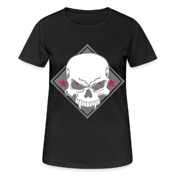 Evil Skull - Women's Breathable T-Shirt - black - Front - AI Model Female 172 light (172cm)