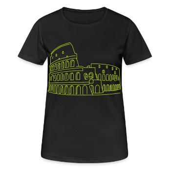 Colosseum in Rome - Women's Breathable T-Shirt - black - Front - AI Model Female 172 light (172cm)