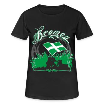 Brême - T-shirt respirant Femme - noir - Devant - AI Model Female 172 light (172cm)