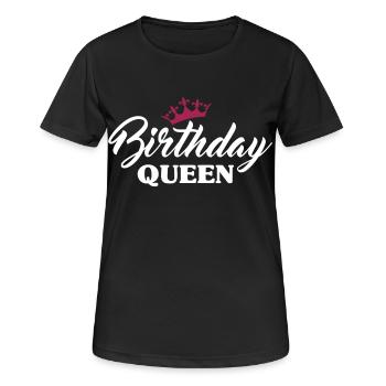 Birthday Ladies Birthday Queen 2 - Women's Breathable T-Shirt - black - Front - AI Model Female 172 light (172cm)