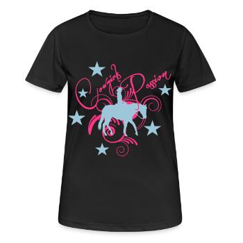 Cowgirls Passion - T-shirt respirant Femme - noir - Devant - AI Model Female 172 light (172cm)