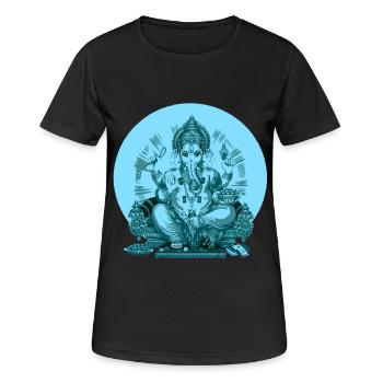 * Fullmoon * GANESHA * - T-shirt respirant Femme - noir - Devant - AI Model Female 172 light (172cm)