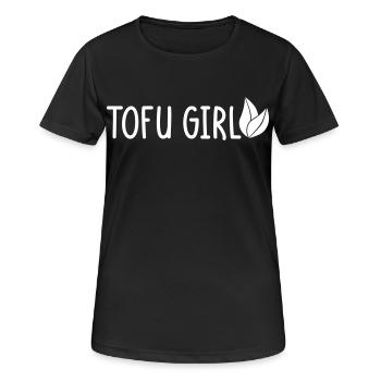 Tofu Girl - T-shirt respirant Femme - noir - Devant - AI Model Female 172 light (172cm)