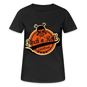 Rock'n'Roll makes me loose control - Women's Breathable T-Shirt - black - Front - AI Model Female 172 light (172cm)
