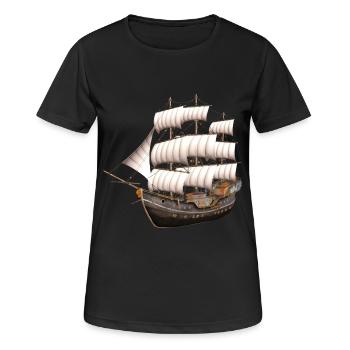 Envoyer - T-shirt respirant Femme - noir - Devant - AI Model Female 172 light (172cm)