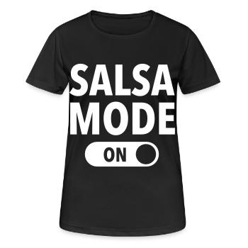 Salsa Mode (On) - Women's Breathable T-Shirt - black - Front - AI Model Female 172 light (172cm)