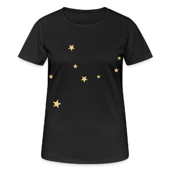Constellation de la Vierge - T-shirt respirant Femme - noir - Devant - AI Model Female 172 light (172cm)