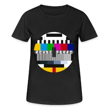 Envoyer une pause - Image de test - Philips PM5544 - Oldschool - T-shirt respirant Femme - noir - Devant - AI Model Female 172 light (172cm)