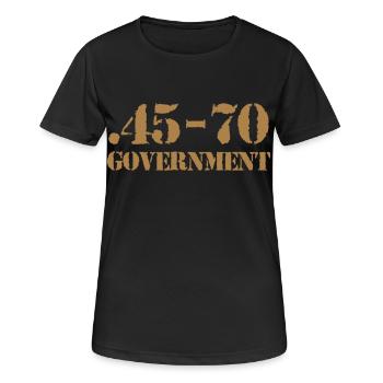45-70 caliber ammo - Women's Breathable T-Shirt - black - Front - AI Model Female 172 light (172cm)