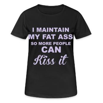 Fat Ass - Women's Breathable T-Shirt - black - Front - AI Model Female 172 light (172cm)