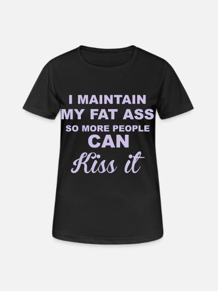 Fat Ass - Women's Breathable T-Shirt - black