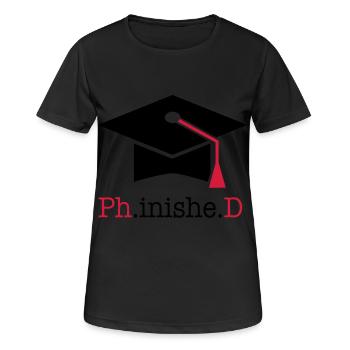 Doktortitel - Frauen T-Shirt atmungsaktiv - Schwarz - Vorne - AI Model Female 172 light (172cm)