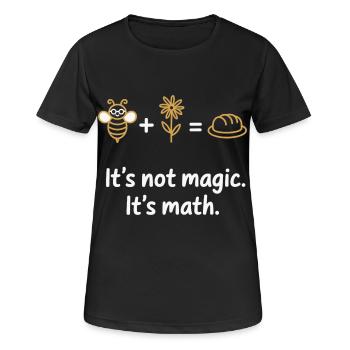 No Bread Without Bees – Math Shirt - Women's Breathable T-Shirt - black - Front - AI Model Female 172 light (172cm)