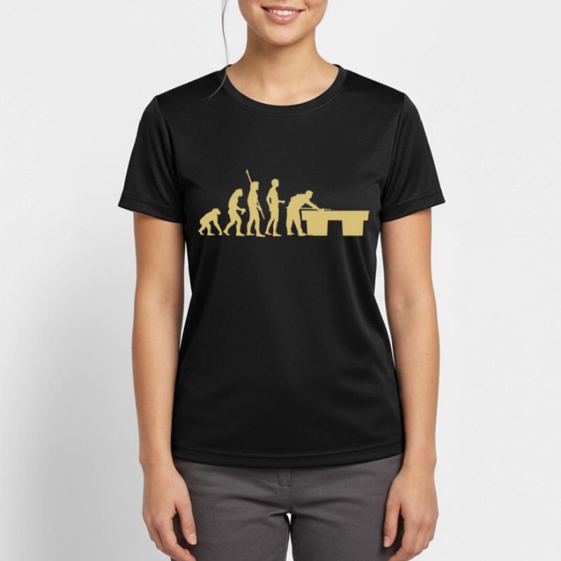 evolution_billard Frauen T-Shirt atmungsaktiv