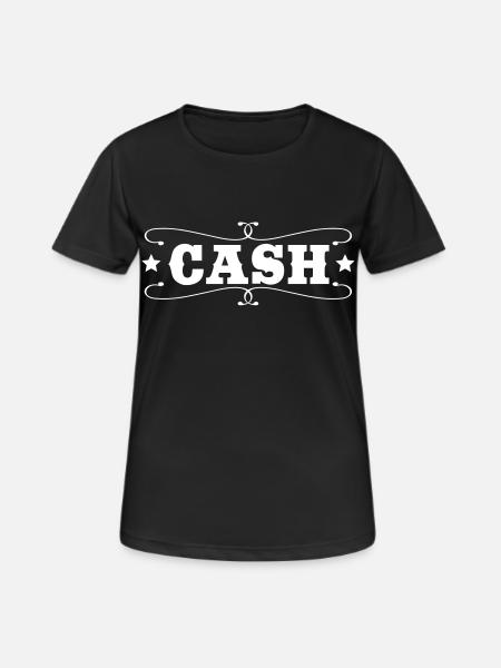 cash - Women's Breathable T-Shirt - black