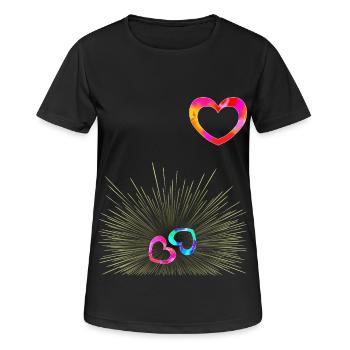 Pregnancy Gemini Announcement - Women's Breathable T-Shirt - black - Front - AI Model Female 172 light (172cm)