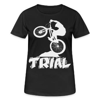 Bike Trial - bicycle - Women's Breathable T-Shirt - black - Front - AI Model Female 172 light (172cm)