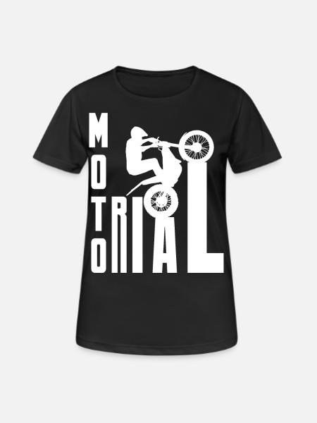 Moto Trial News - Trial Bike Rider - Maglietta da donna traspirante - nero