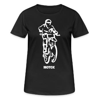 MOTOCROSS MOTX - T-shirt respirant Femme - noir - Devant - AI Model Female 172 light (172cm)