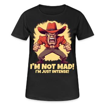 I'm not angry, just intense - Women's Breathable T-Shirt - black - Front - AI Model Female 172 light (172cm)