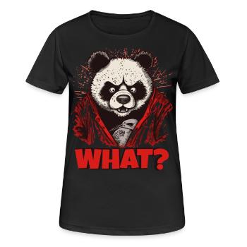 Panda en colère - T-shirt respirant Femme - noir - Devant - AI Model Female 172 light (172cm)