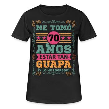 Divine 70s Fashion for Women Real Birthdays - Women's Breathable T-Shirt - black - Front - AI Model Female 172 light (172cm)