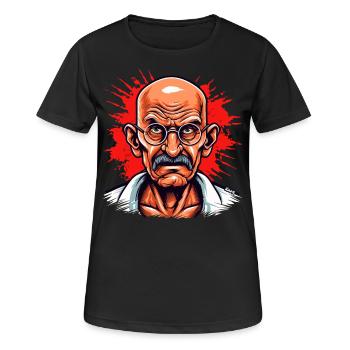 Leader de la Révolution pacifique - T-shirt respirant Femme - noir - Devant - AI Model Female 172 light (172cm)