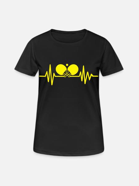 Ping-pong - T-shirt respirant Femme - noir