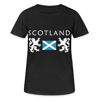Drapeau de l'ecosse - T-shirt respirant Femme - noir - Devant - AI Model Female 172 light (172cm)