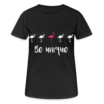 Soyez unique! - T-shirt respirant Femme - noir - Devant - AI Model Female 172 light (172cm)