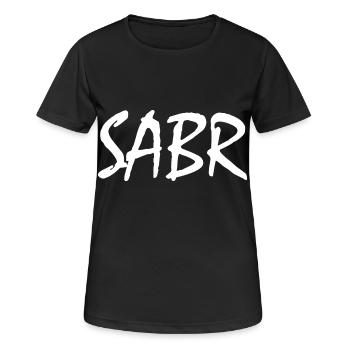 Sabr - T-shirt respirant Femme - noir - Devant - AI Model Female 172 light (172cm)