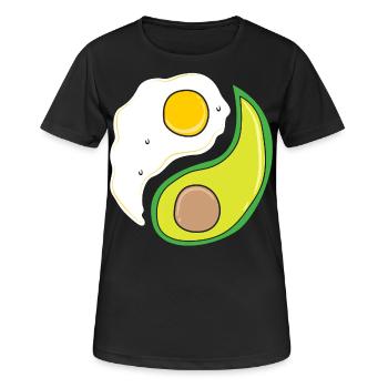 Régime Keto - T-shirt respirant Femme - noir - Devant - AI Model Female 172 light (172cm)