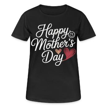 Mother's Day with love - Women's Breathable T-Shirt - black - Front - AI Model Female 172 light (172cm)