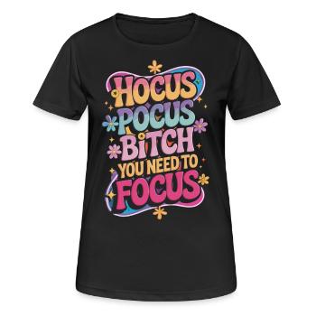 Hocus Pocus – Focus! - Women's Breathable T-Shirt - black - Front - AI Model Female 172 light (172cm)