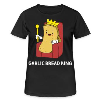 Knoblauch Brot - Frauen T-Shirt atmungsaktiv - Schwarz - Vorne - AI Model Female 172 light (172cm)