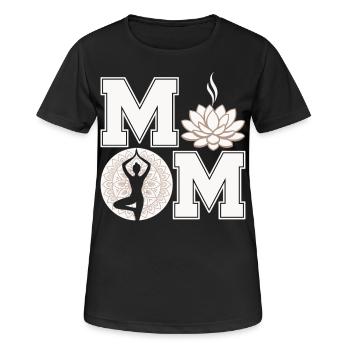 Yoga 12 - Frauen T-Shirt atmungsaktiv - Schwarz - Vorne - AI Model Female 172 light (172cm)