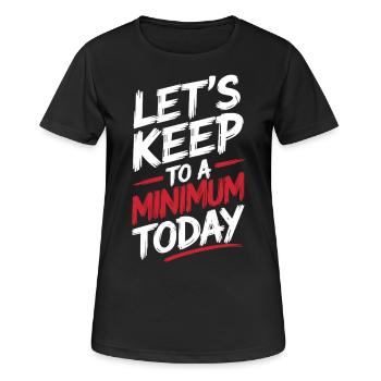 Chemise peu motivée mais élégante - T-shirt respirant Femme - noir - Devant - AI Model Female 172 light (172cm)