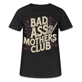Badass Mom Club Shirt - Women's Breathable T-Shirt - black - Front - AI Model Female 172 light (172cm)