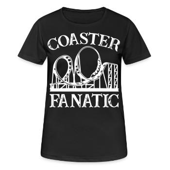 Roller Coaster Fanatic - Women's Breathable T-Shirt - black - Front - AI Model Female 172 light (172cm)