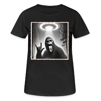 Rock, Rocker, Musique rock, Heavy metal, Rock Hand - T-shirt respirant Femme - noir - Devant - AI Model Female 172 light (172cm)