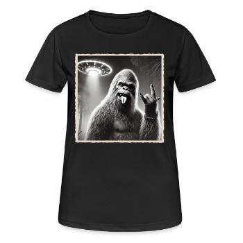 Rock, Rocker, Musique rock, Heavy metal, Rock Hand - T-shirt respirant Femme - noir - Devant - AI Model Female 172 light (172cm)