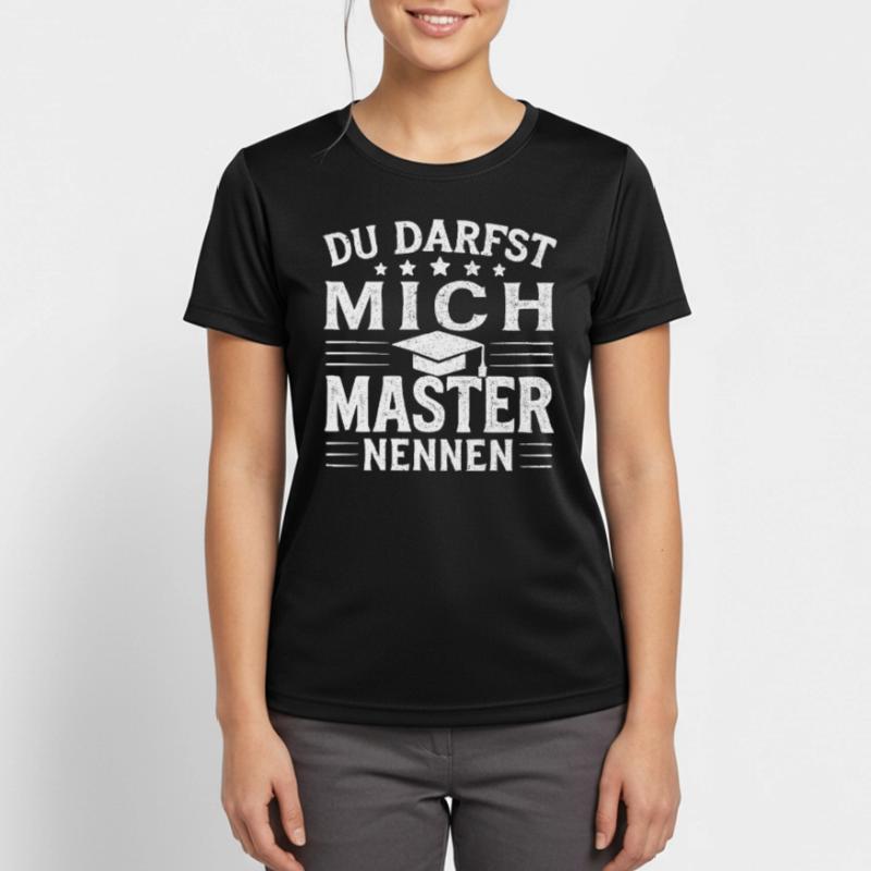 Master Abschluss Absolvent Masterabschluss Student Frauen T-Shirt atmungsaktiv