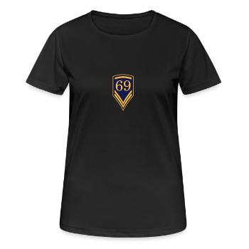 69 - T-shirt respirant Femme - noir - Devant - AI Model Female 172 light (172cm)