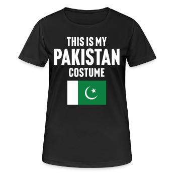 C’est mon costume pakistanais - T-shirt respirant Femme - noir - Devant - AI Model Female 172 light (172cm)
