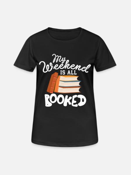 Weekend banned bookworm - Women's Breathable T-Shirt - black