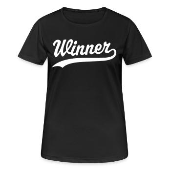 Gagnant - T-shirt respirant Femme - noir - Devant - AI Model Female 172 light (172cm)
